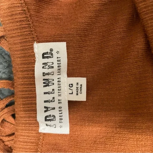 Idyllwind Rust Fringe Tank Top - Picture 3 of 3